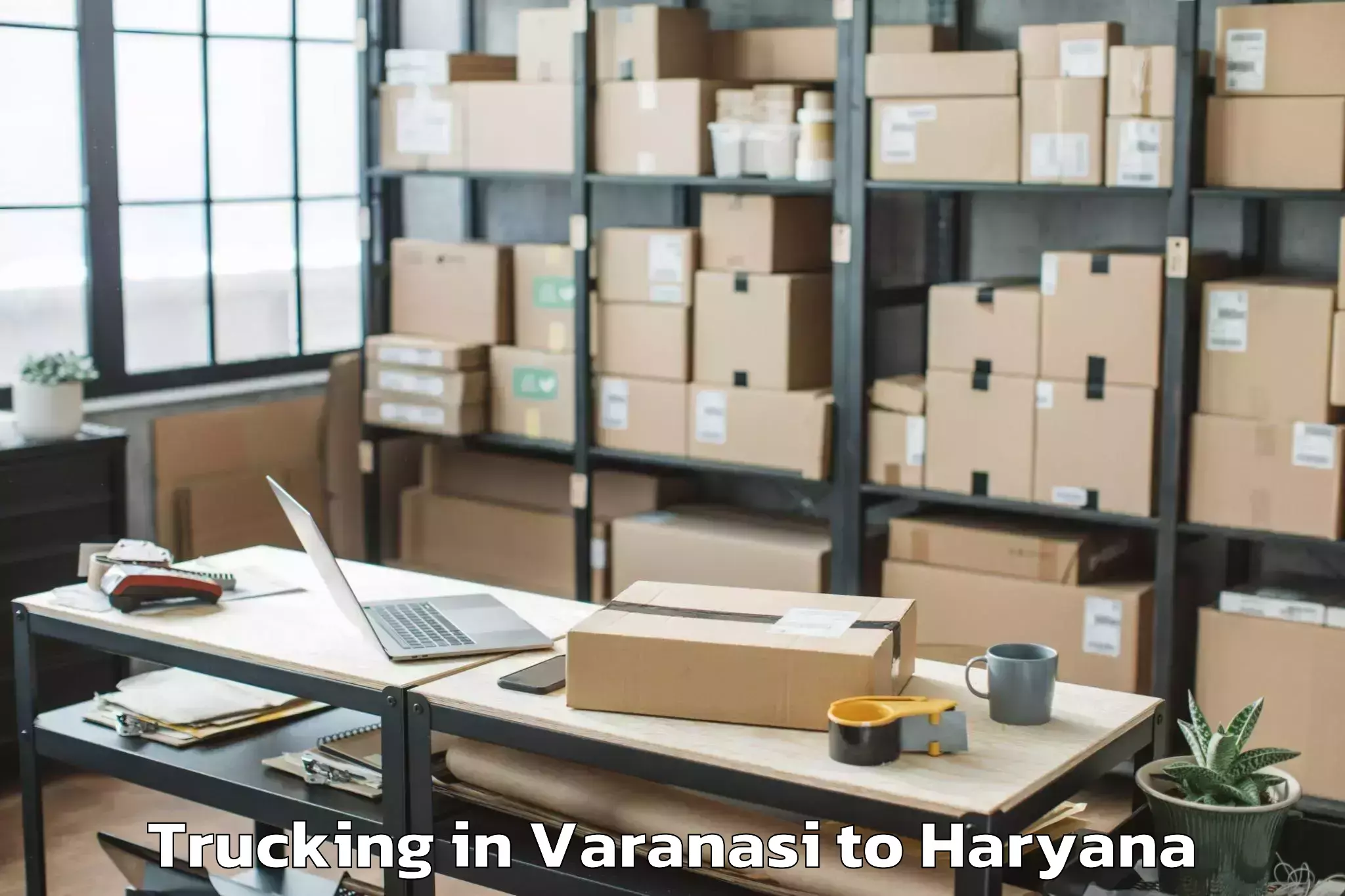 Easy Varanasi to Mgf Metropolitan Mall Gurgaon Trucking Booking